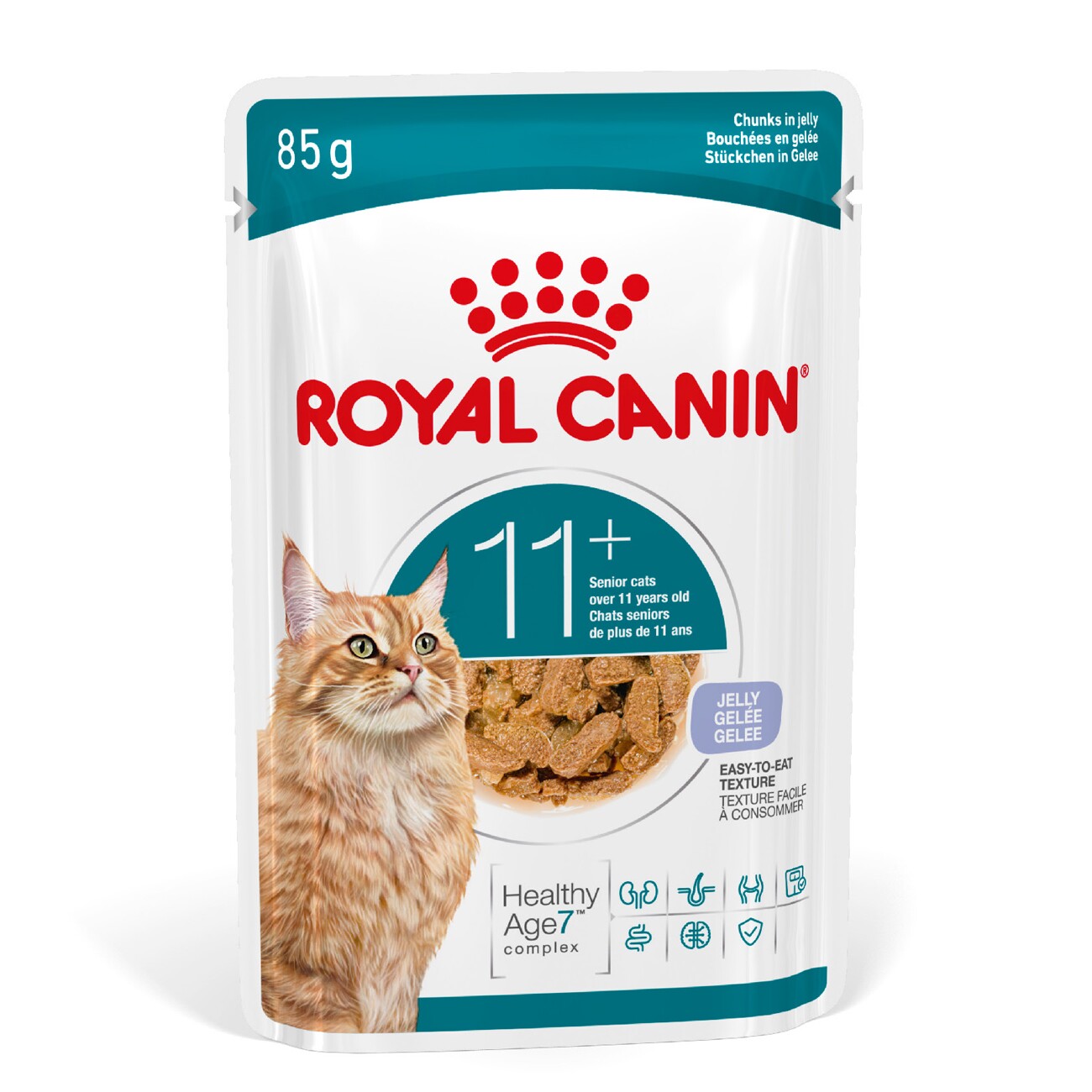 ROYAL CANIN Nassfutter Katze, Senior Ageing 11+, Gelee 12x85 g