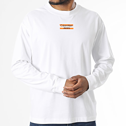 Tee Shirt Manches Longues Transparent Stripe 2871 Blanc
