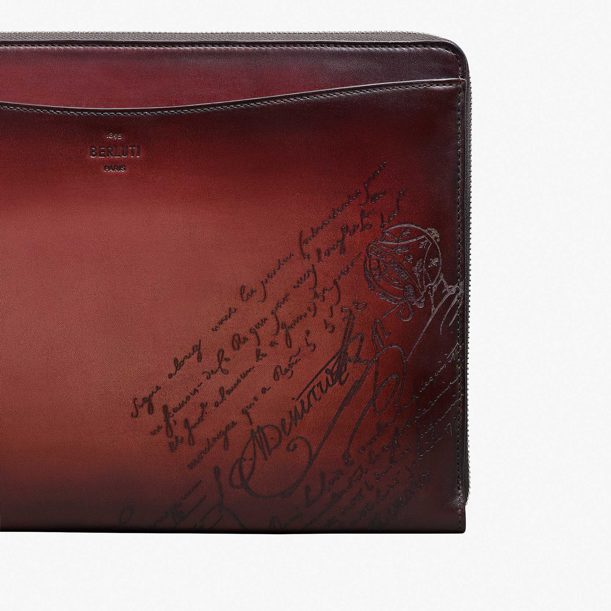 Pochette Nino GM En Cuir Scritto Swipe