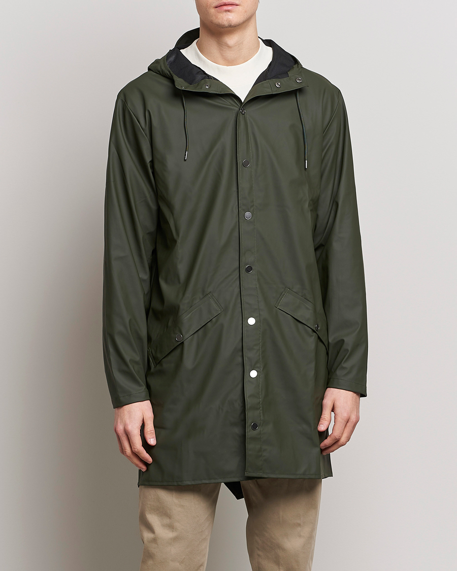 RAINS Long Jacket Green