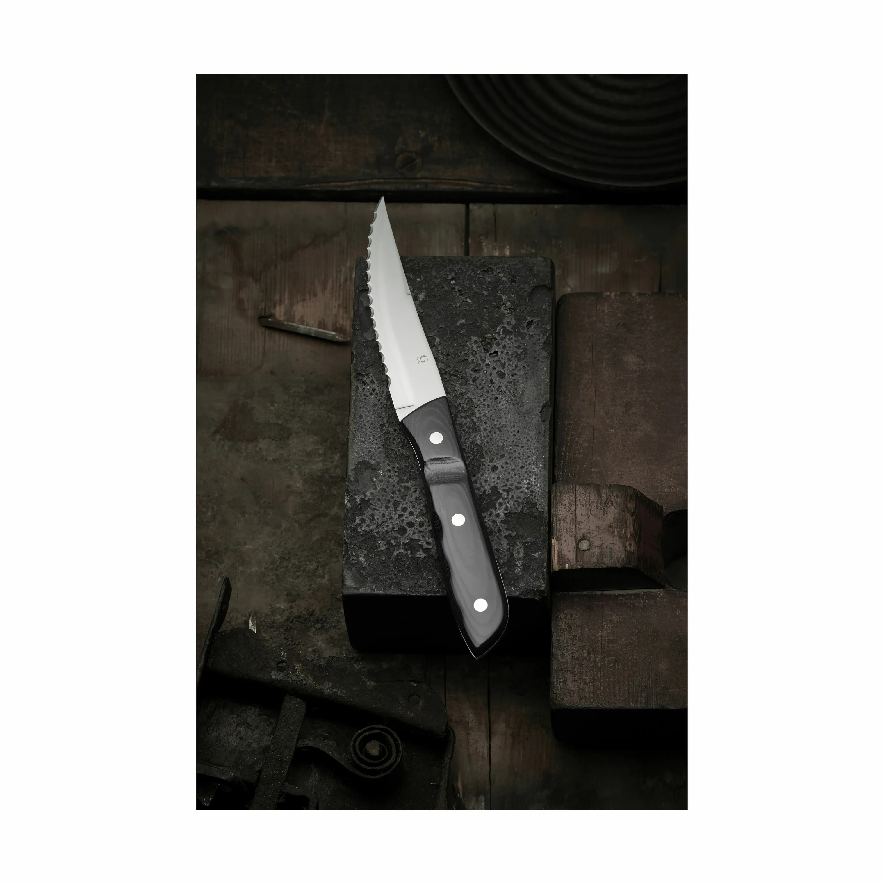 Gense Old Farmer Micarta XL Steakkniv - 4 stk.