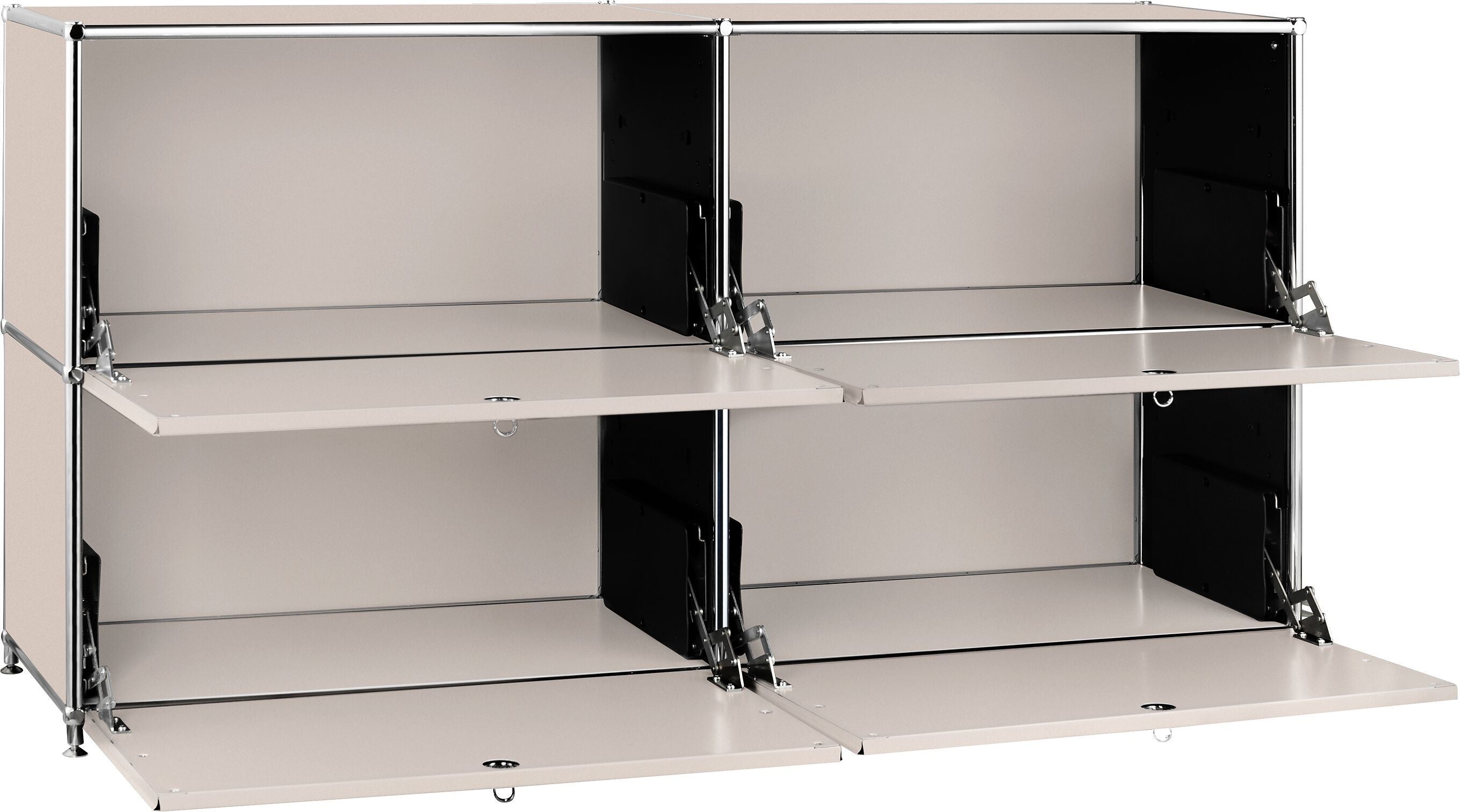 FLEXCUBE Sideboard - Taupe / B: 152.0 cm x T: 40.0 cm x H: 80.0 cm