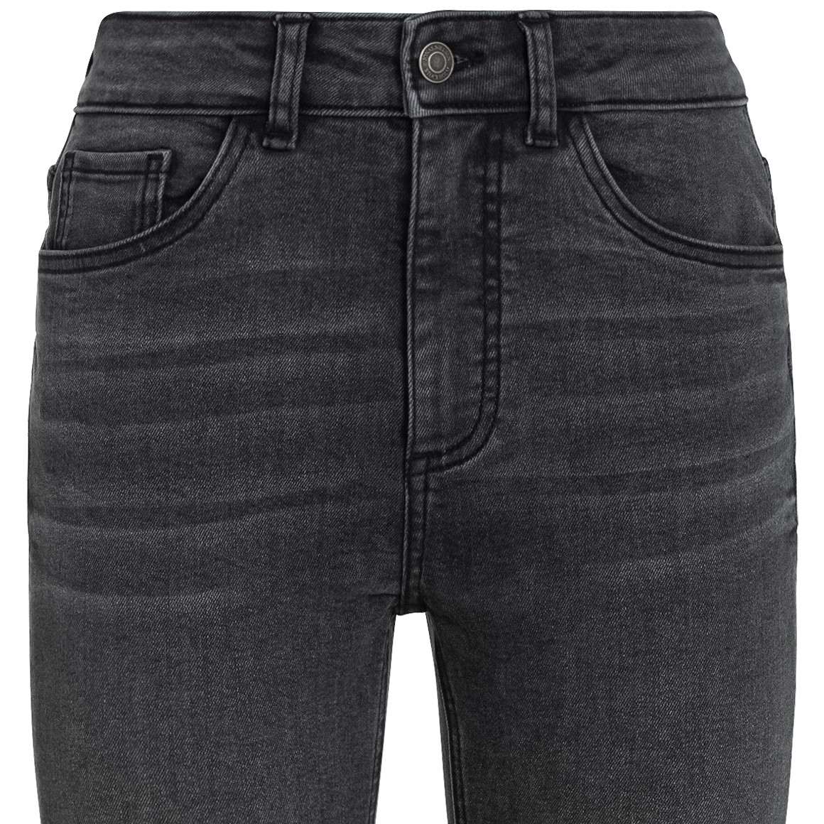 Jonas Nielsen Damen Skinny Jeans mit Used-Waschung grau