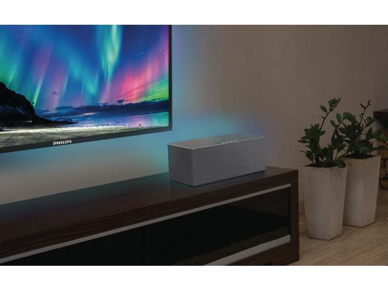 Philips Smart Speaker TAW6505/10 Silber Kabelloser Lautsprecher für Zuhause – WLAN. Multiroom-Audio. Kompatibel mit DTS Play-Fi