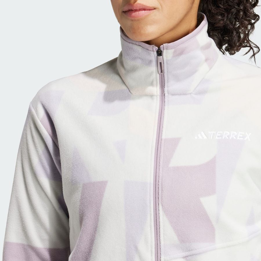 Adidas Terrex Multi Printed Full-Zip Fleece Jacket