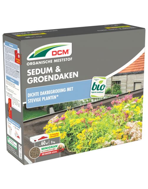 Dcm Meststof Sedum & Groendaken - Siertuinmeststoffen - 3 kg