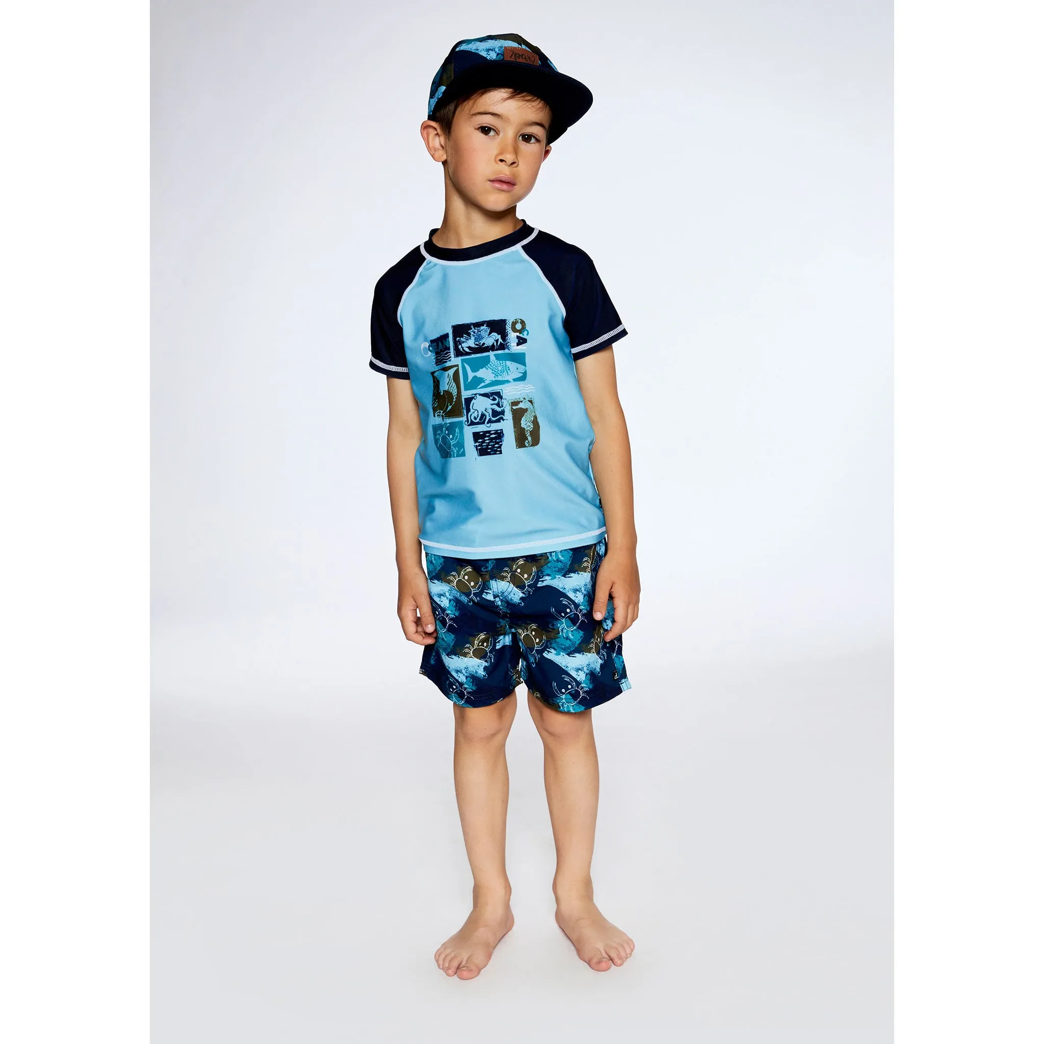 Deux par Deux T-shirt Maillot Crabe 2-6ans