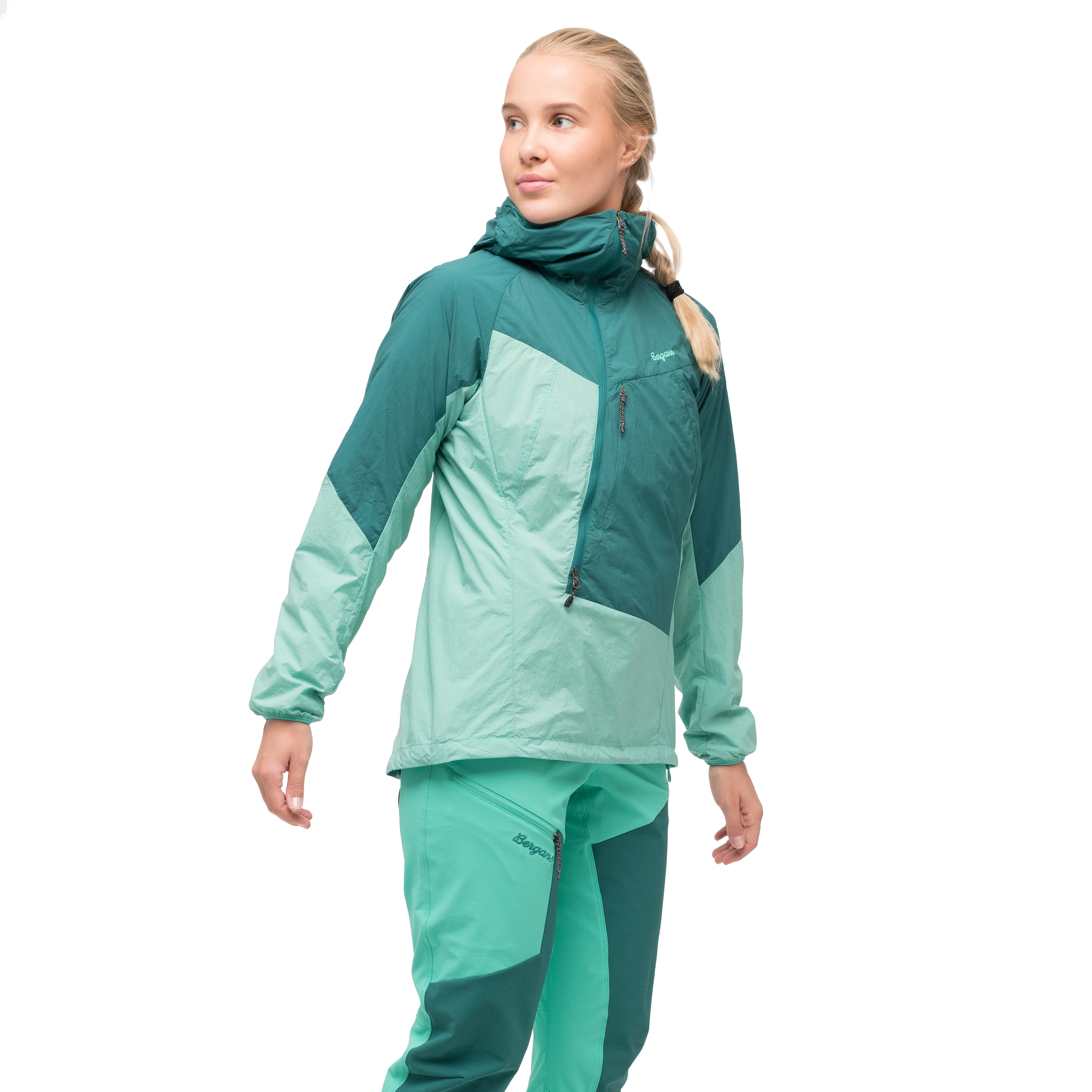 Tind Windbreaker Anorak Women Light Malachite Green / Malachite Green