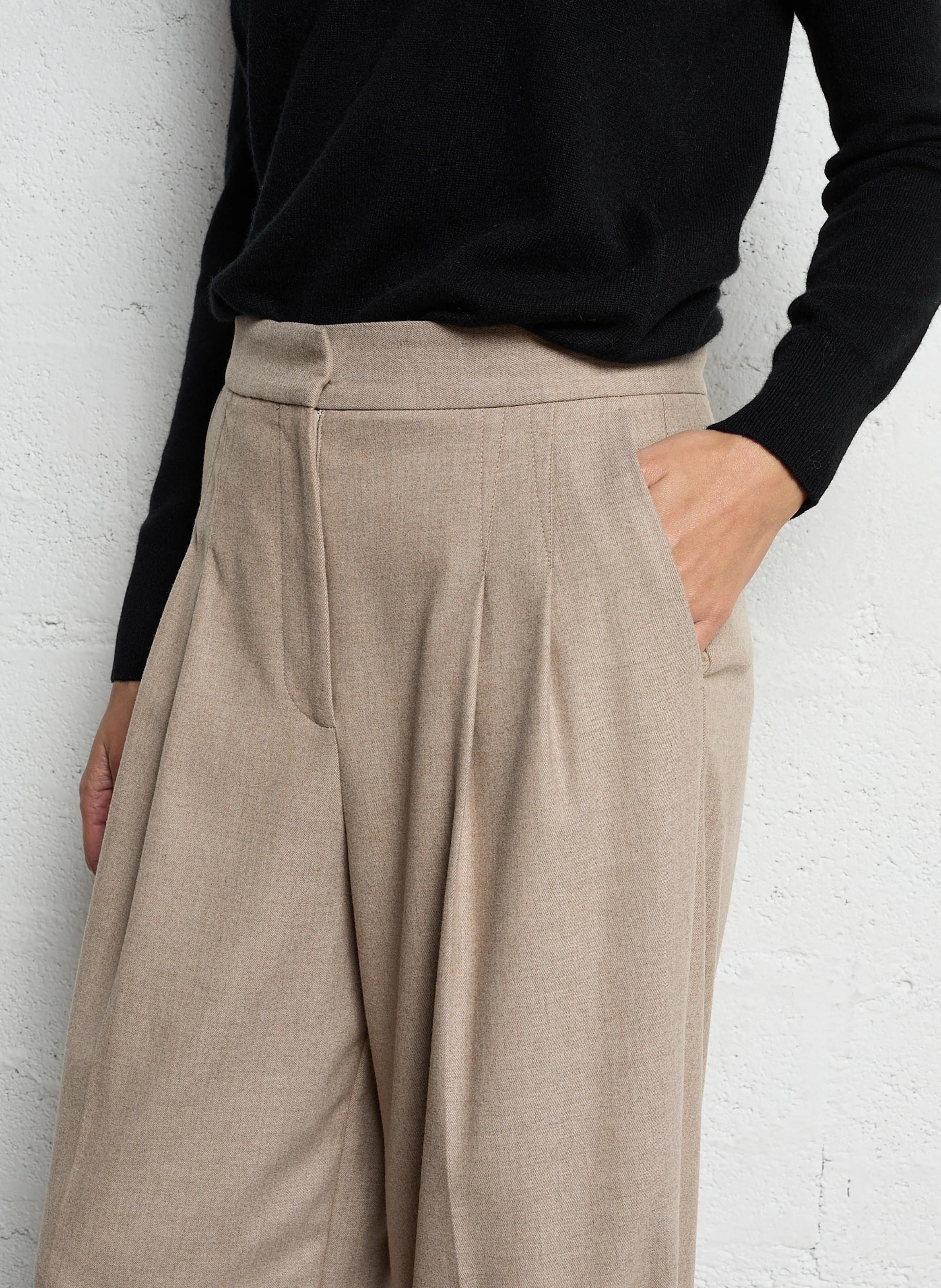 BEDWIN - Pantalon large | Beige