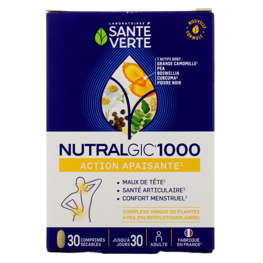 Nutralgic 1000 Action Apaisante Santé Verte 30 comprimés