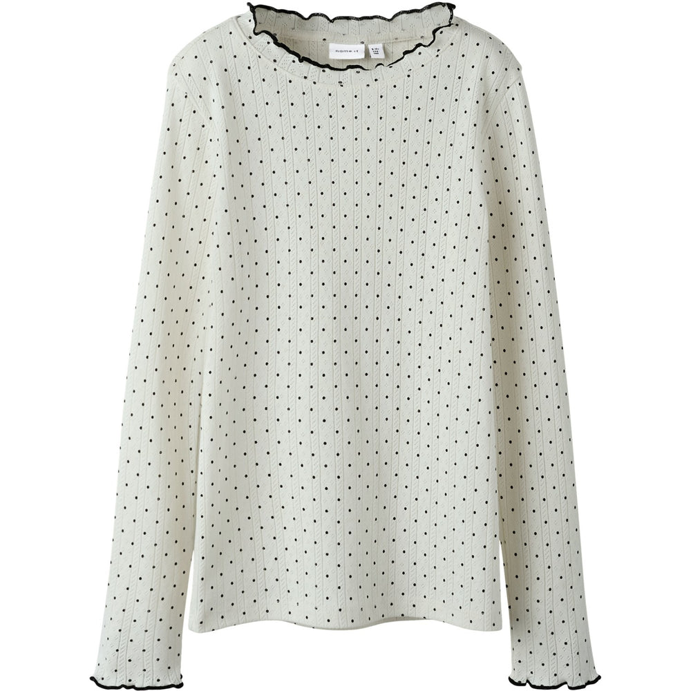 Køb Name It Cloud Dancer Nkftania Ls Slim Top
