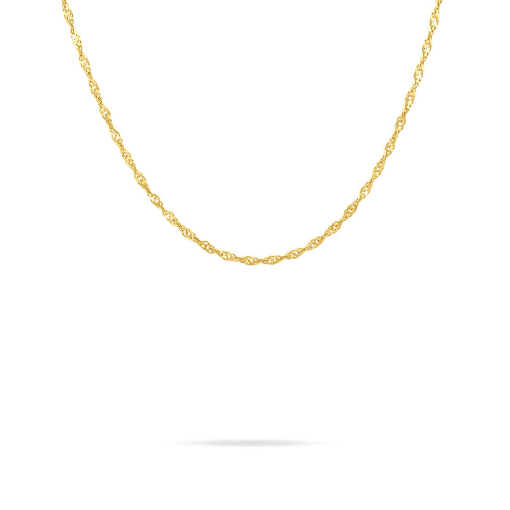 Chaîne Semaae Maille Singapour Or Jaune