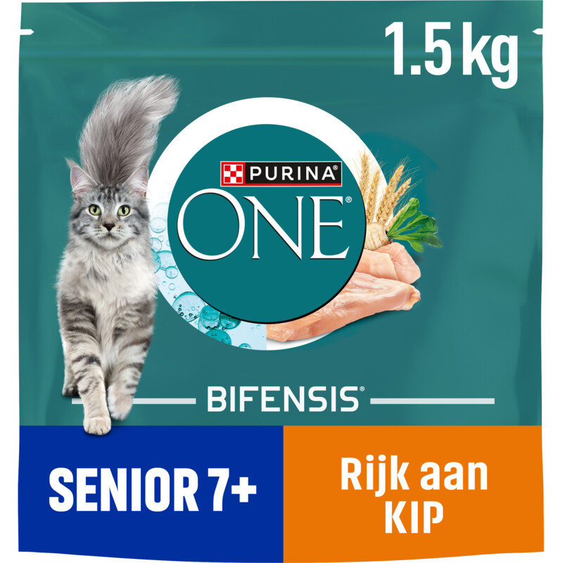 Purina ONE Senior 7+ rijk aan kip