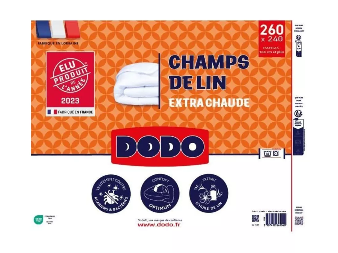 Couette 240 x 260 cm DODO Chaude
