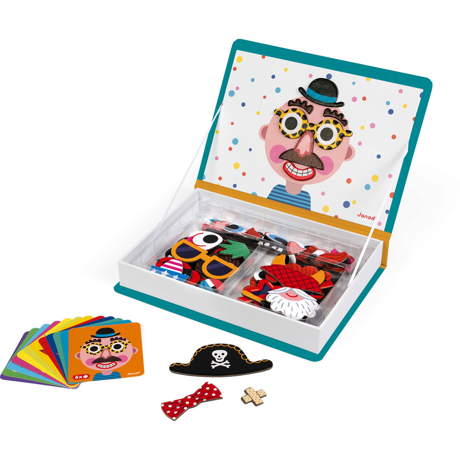 Janod Magnetibook - Gekke Gezichten Jongens