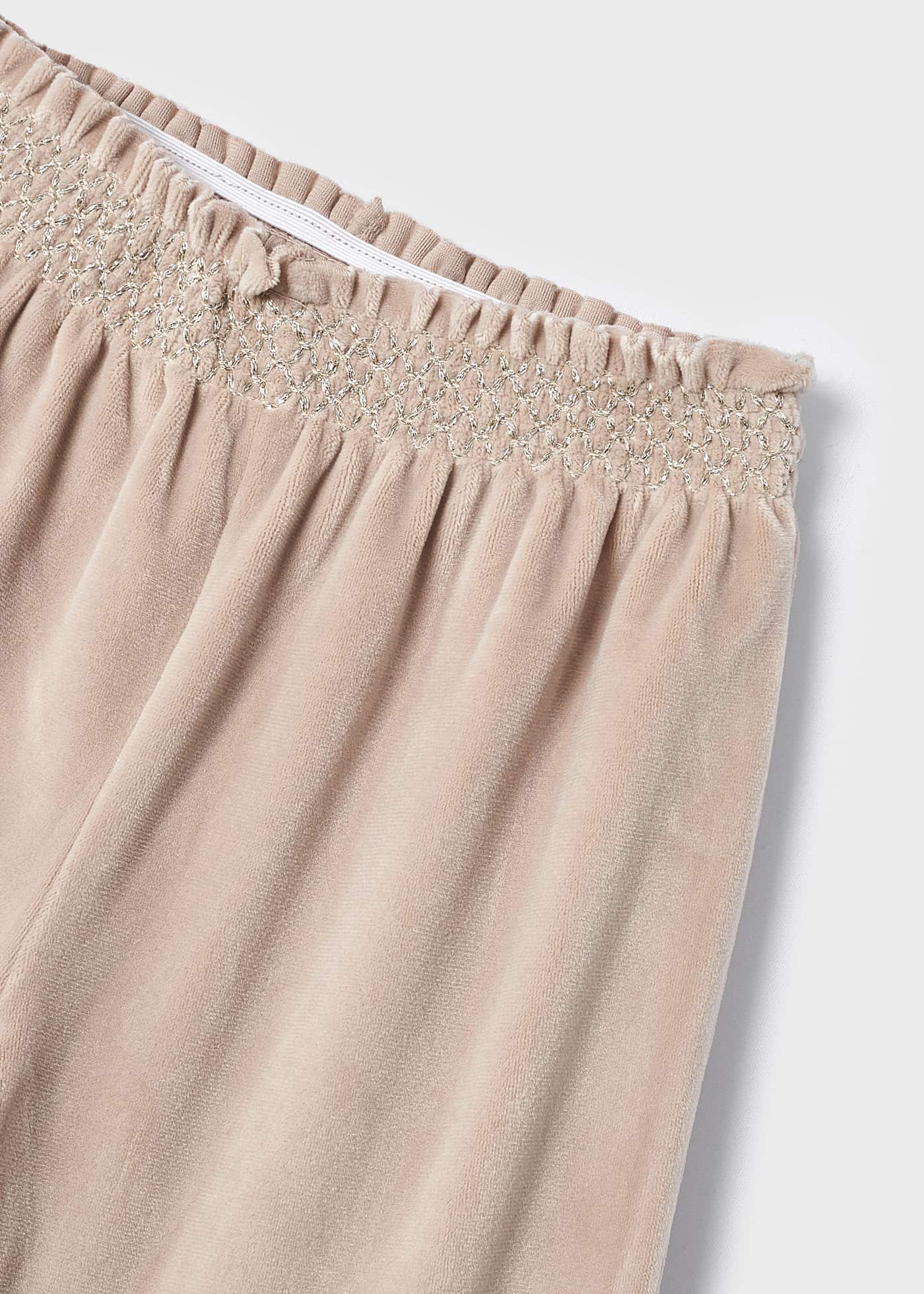 Calças curtas de veludo para meninas