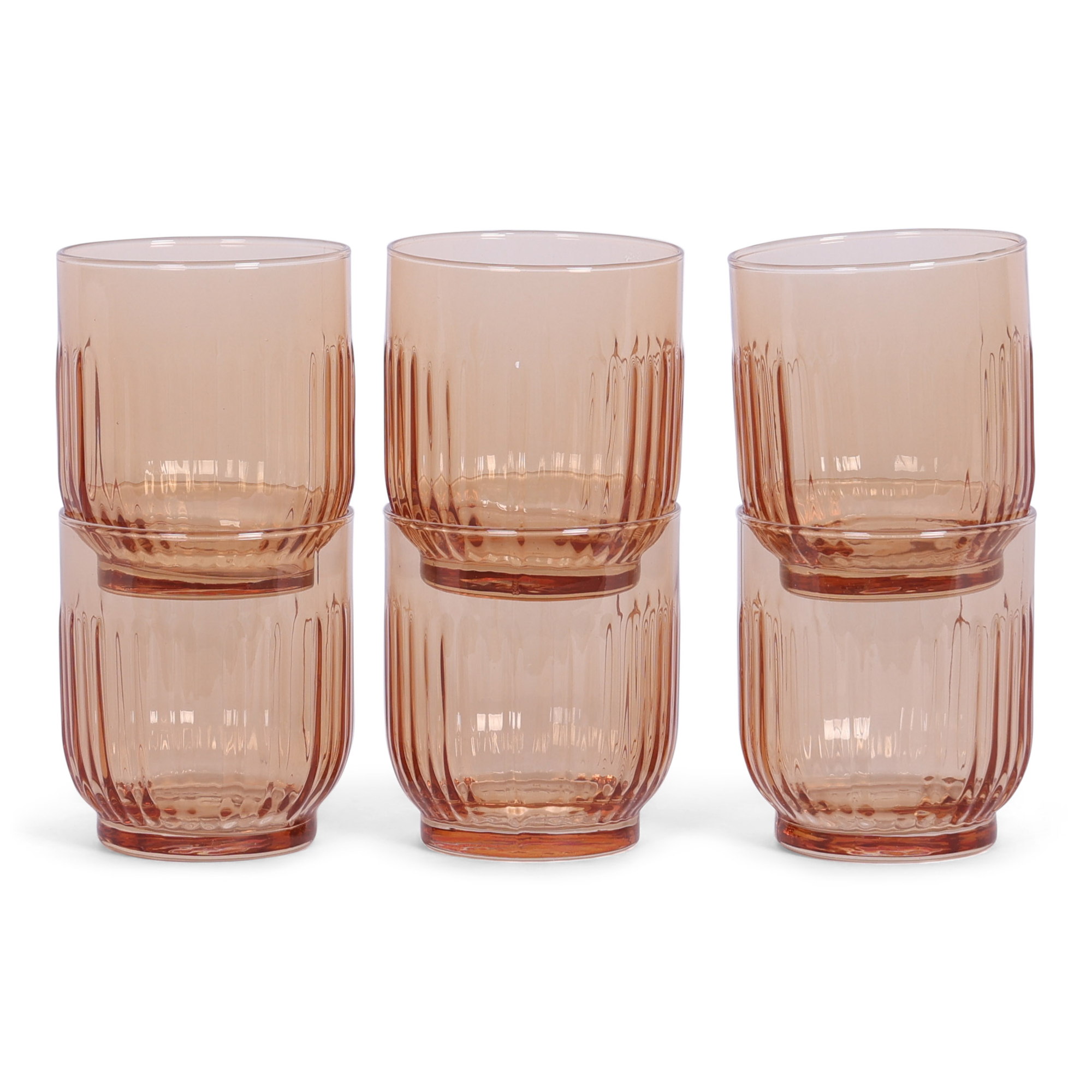 Glas Caro terra 330 ml - set van 6