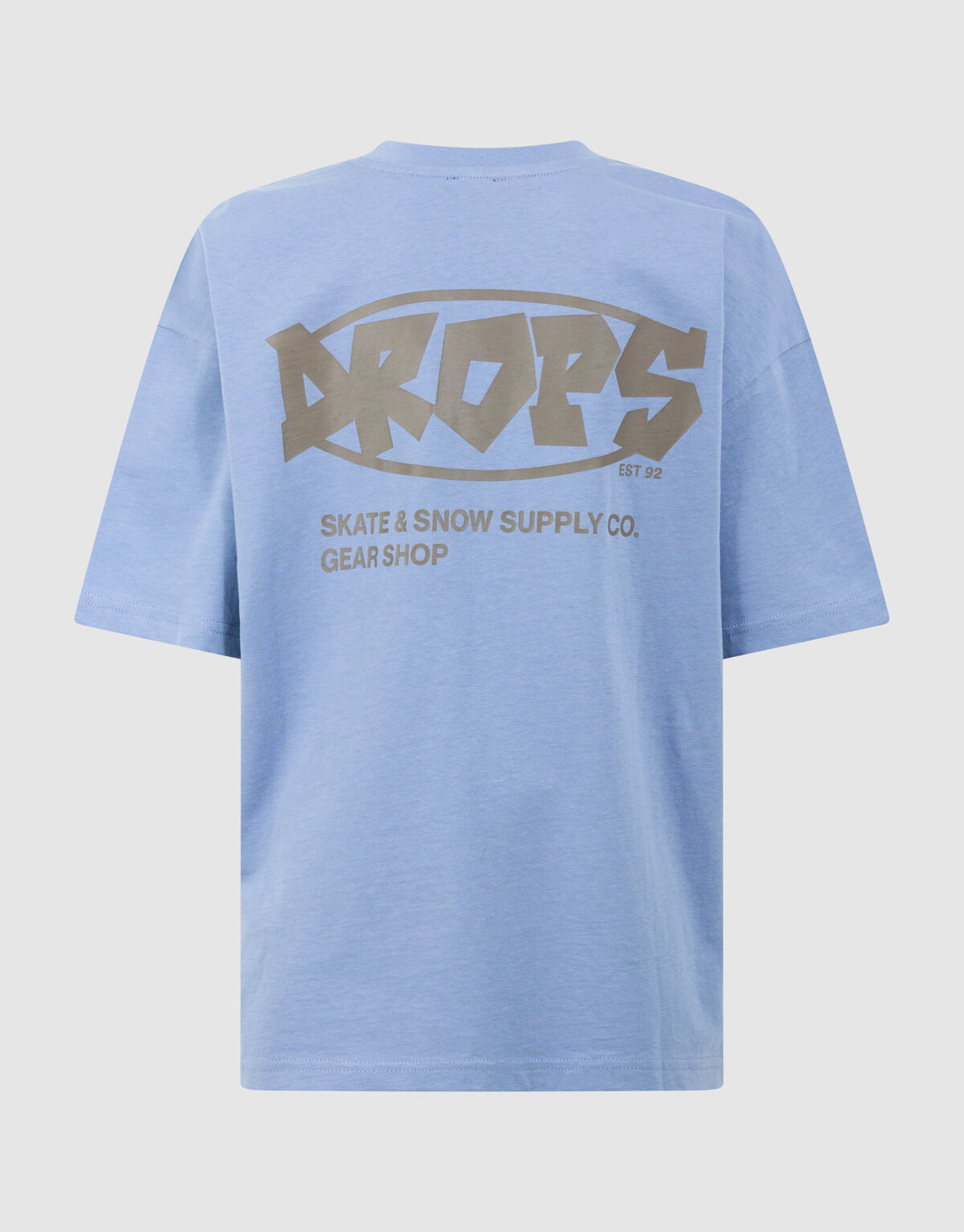 Drops Artwork T-shirt Blauw
