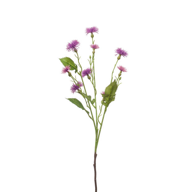 Kunstbloem Thistle - 54cm - paars