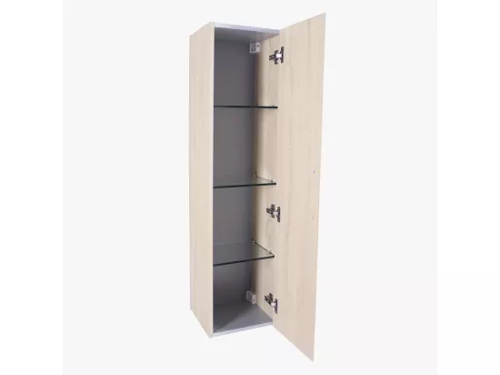 Colonne salle de bain 120 cm chêne californien naturel Aquazur