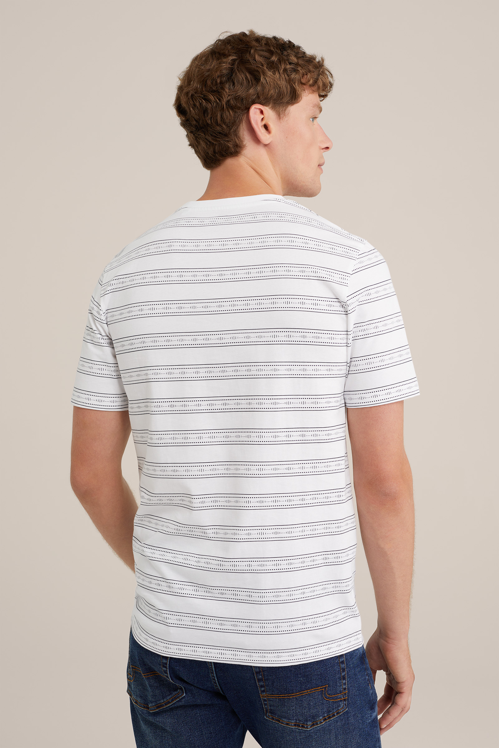 T-shirt met opdruk WE Fashion Wit