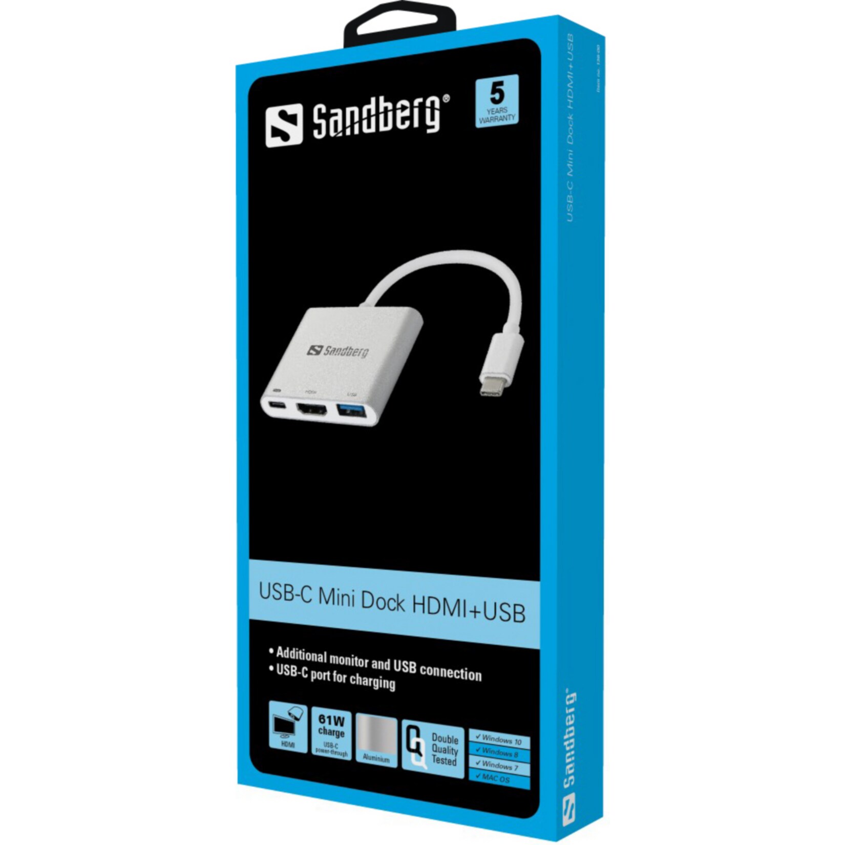 SANDBERG USB C Mini Dock HDMI USB