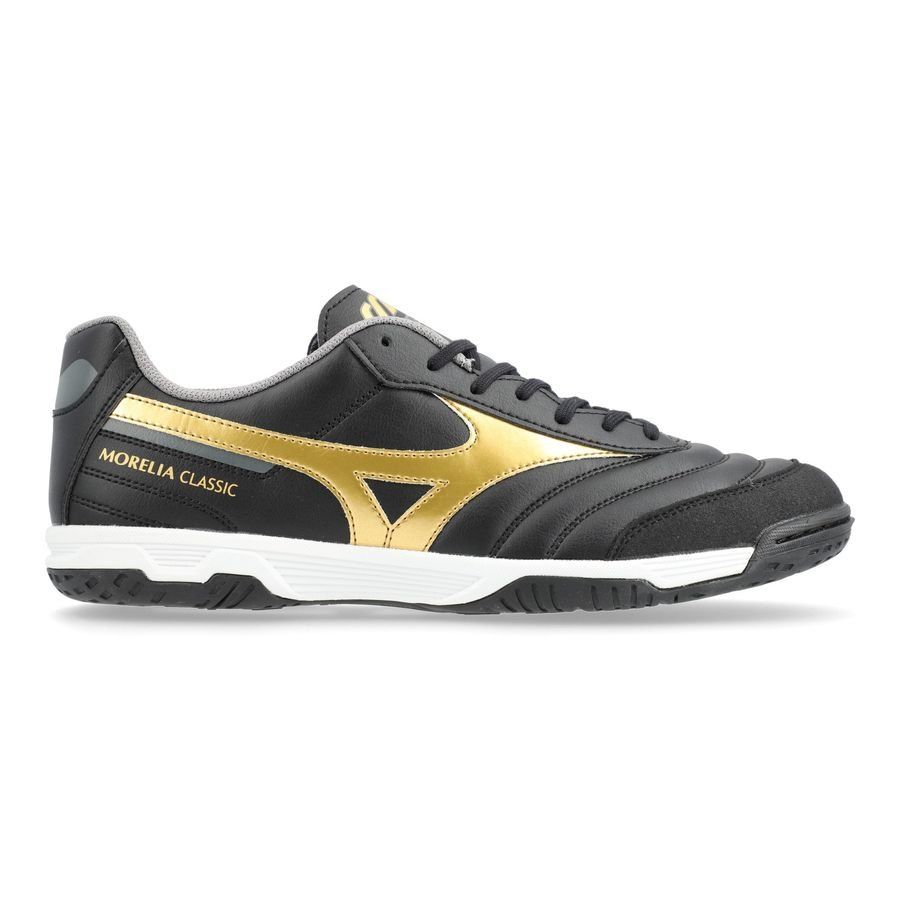 Mizuno Morelia Sala Classic IN Aurum - Noir/Doré/Gris