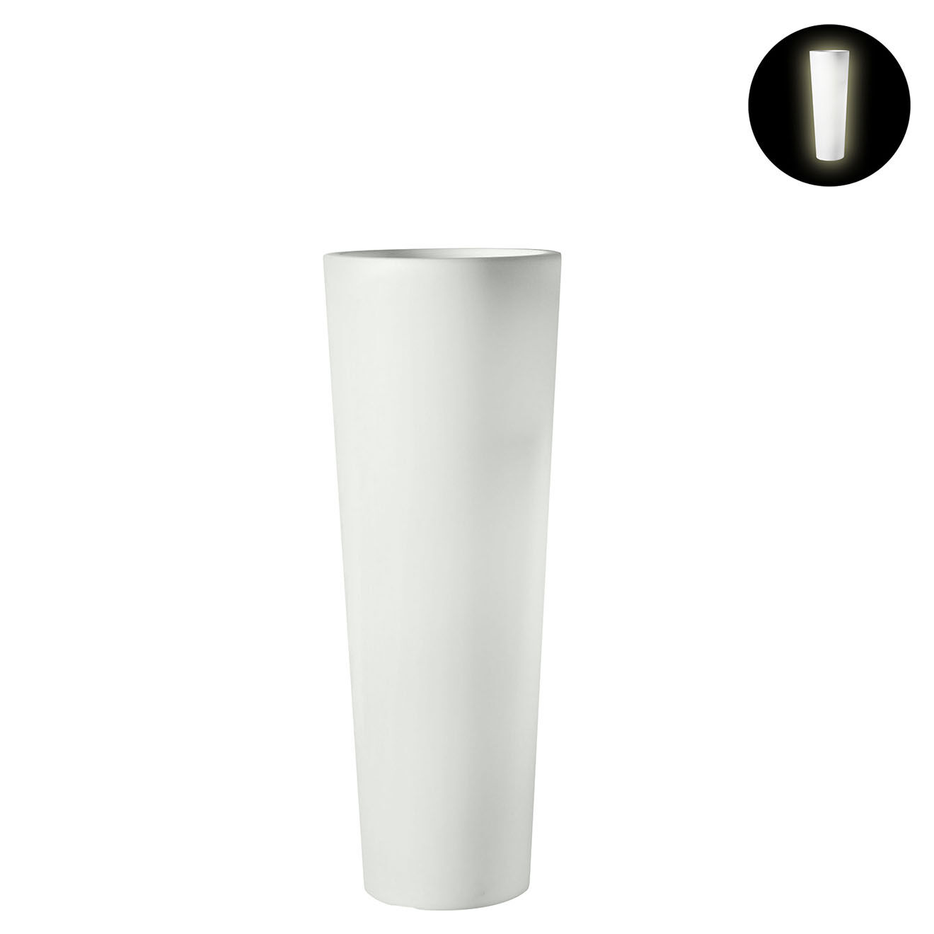 Serralunga Pot lumineux newpot design par paolo rizzatto beige - D.35x90 cm