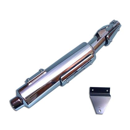 Silencieux Marving embout chrome - Gris