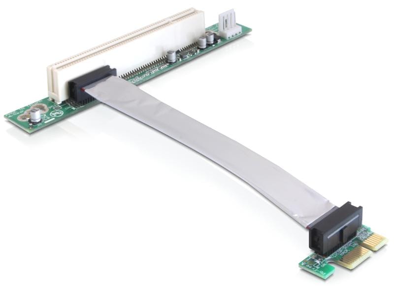 Delock PCI-E Riser Karte x1 auf PCI, 13 cm Kabel Riser Karte