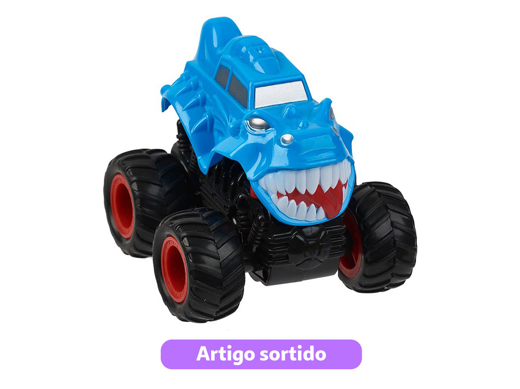 CARRO DE FRICÇÃO MONSTER ONE TWO FUN MODELOS SORTIDOS