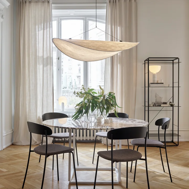 New Works - Tense LED Pendelleuchte, 70 cm, weiss