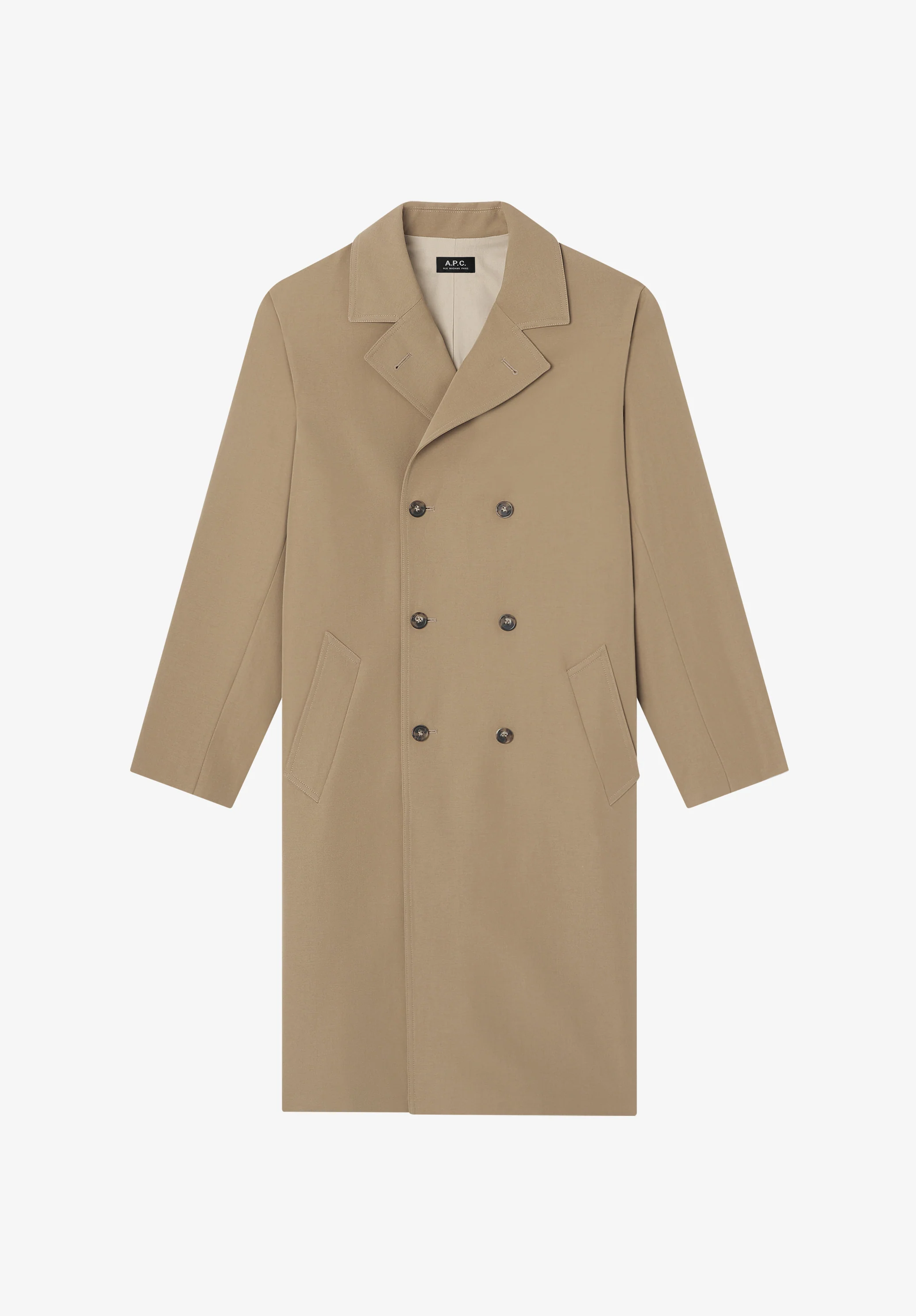 Manteau croisé - Beige