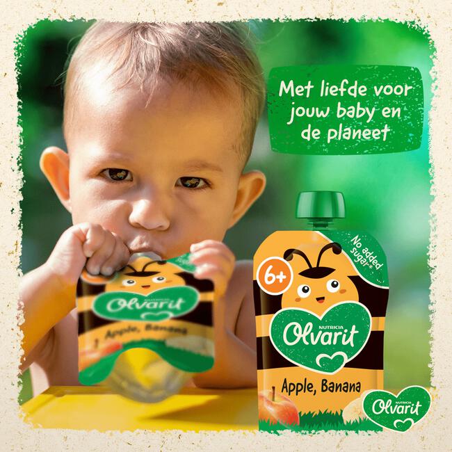 Olvarit Knijpfruit Abrikoos Banaan Granen