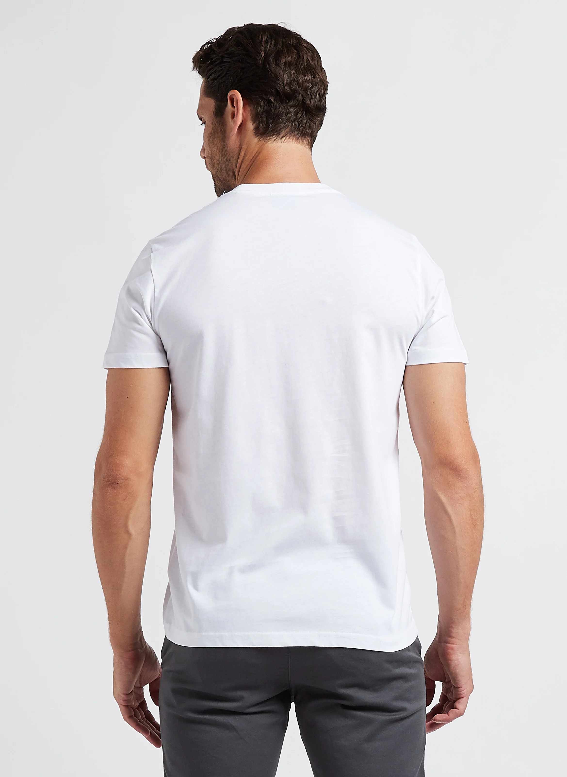 Tee-shirt col rond en coton biologique | Blanc
