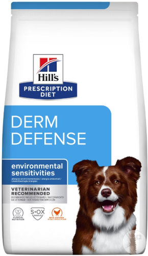 Hill's Pet Nutrition Prescription Diet Derm Defense Aliment Pour Chien Au Poulet 4kg