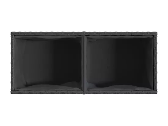 Jardinière bac lit surélevé résine noire 72 x 30 x 32 cm 02_0038854