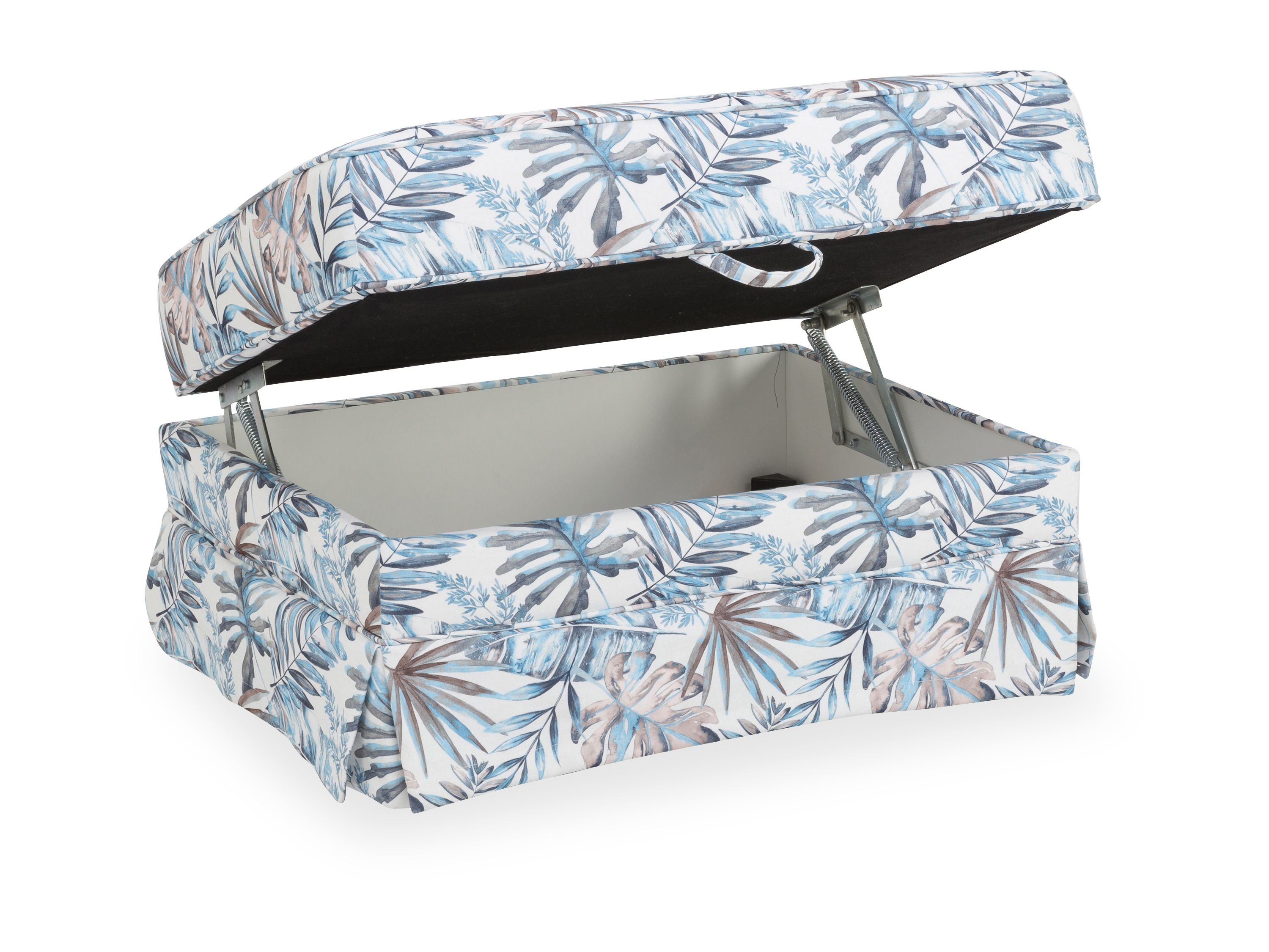Hockerbank SANSIBAR NYBORG 353\/13 blau Floral gemustert