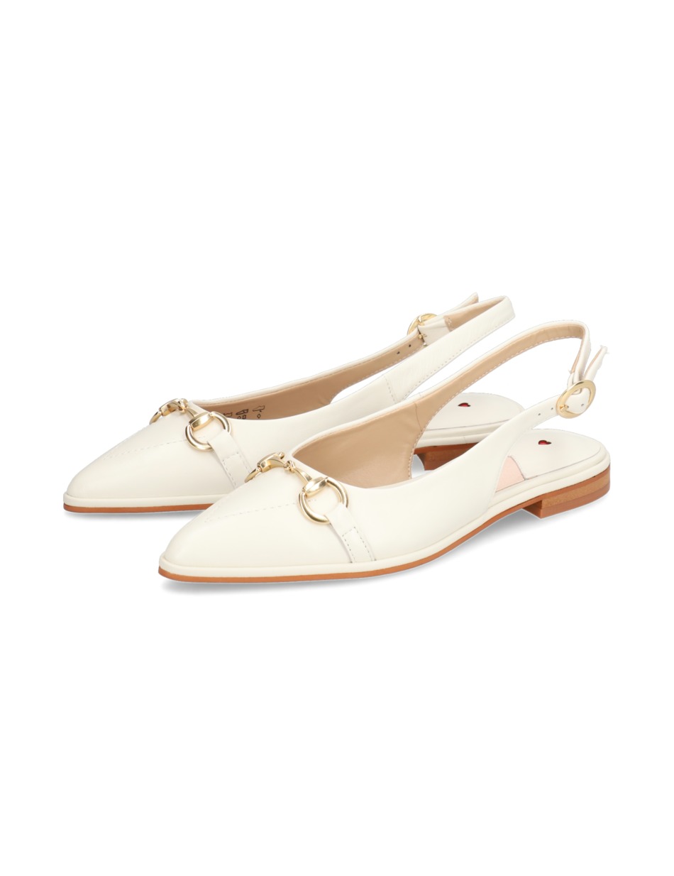 Glattleder Slingpumps