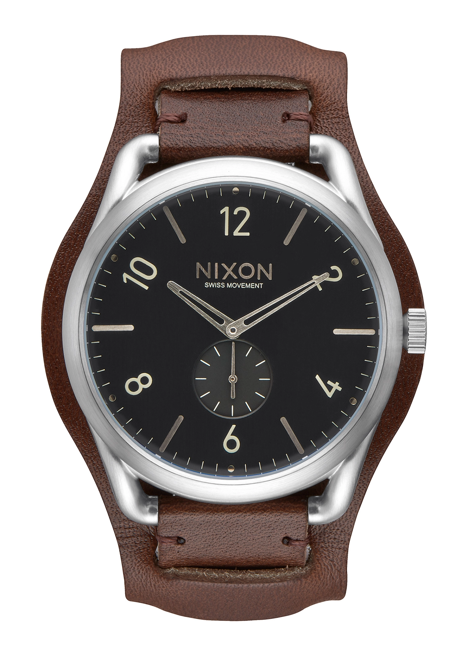 Nixon The C45 Leather Black / Brown Cuff A4652387