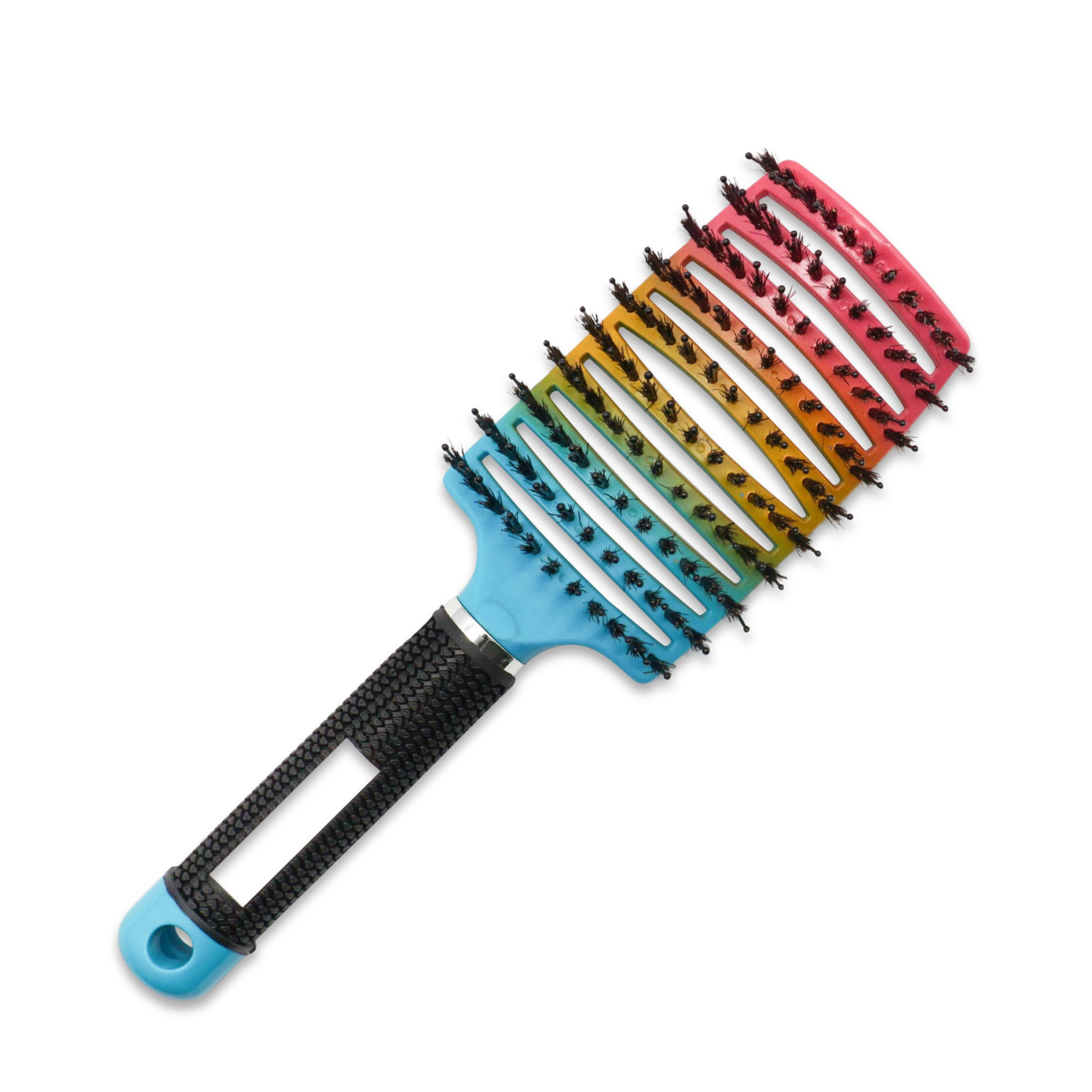 (70mm) Locken Styling Haarbürste Kopf Massage Bürste Detangling Brush - Bunt