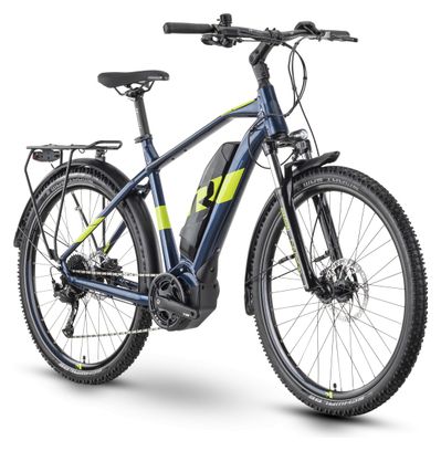 VTC Electrique Raymon CrossRay E 3.0 Tektro RD-T350 9S 500 Wh 27.5'' Bleu/Jaune