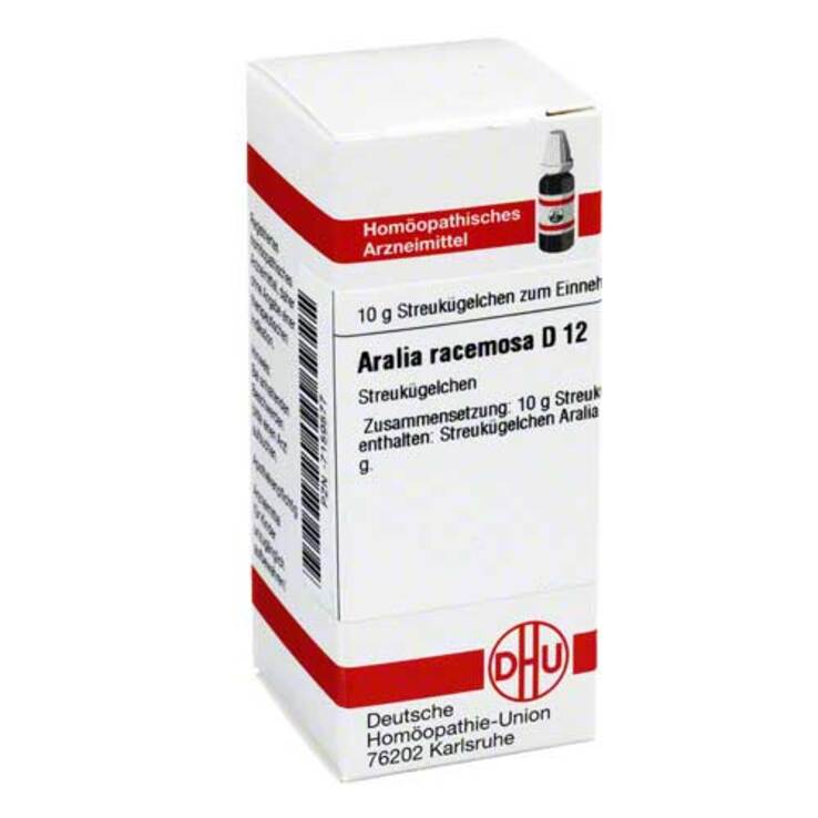 DHU Aralia racemosa D 12 Globuli, 10 g