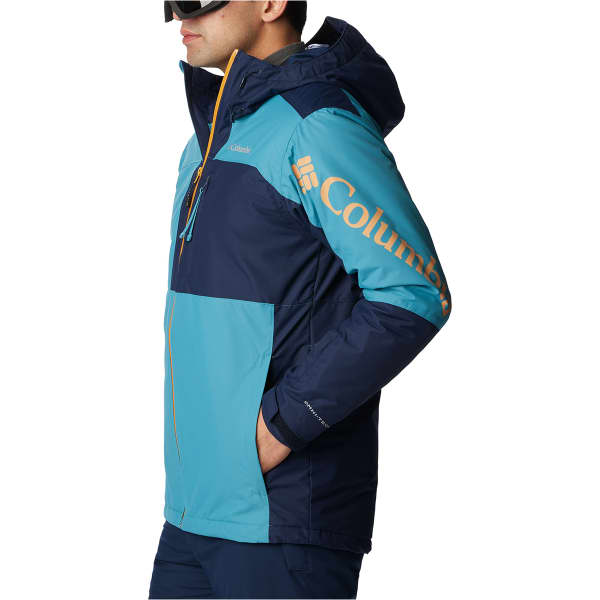 Veste de ski COLUMBIA TIMBERTURNER II JACKET SHASTA, COLLEGIATE NAVY, RAW HONEY GRAPHIC, RAW HONEY ZIP