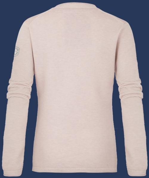 Damen Pullover 004 KoNitK, Cocos/Blushlime