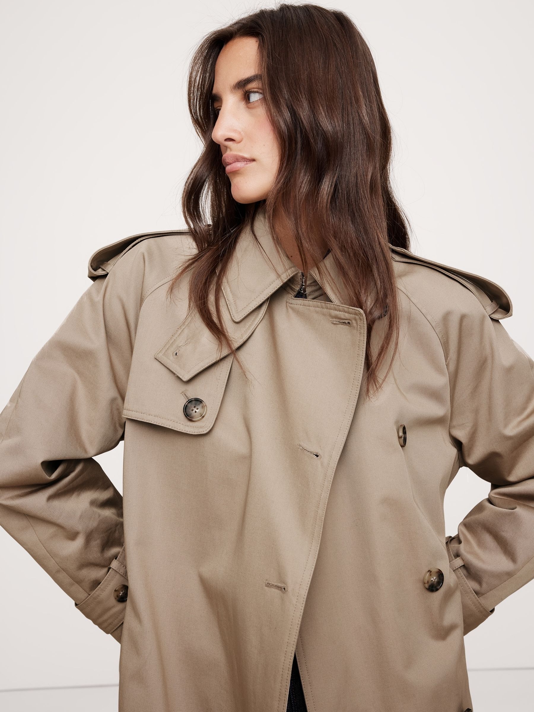 Banana Republic - Klassieke katoenen trenchcoat