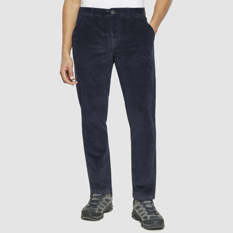 Knowledge Cotton Apparel CHUCK regular corduroy chino pants - GOTS/Vegan Night sky