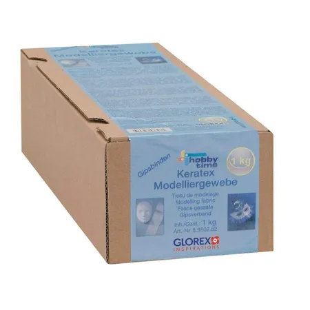 Glorex Keratex Gipsbinden, 5 Rollen