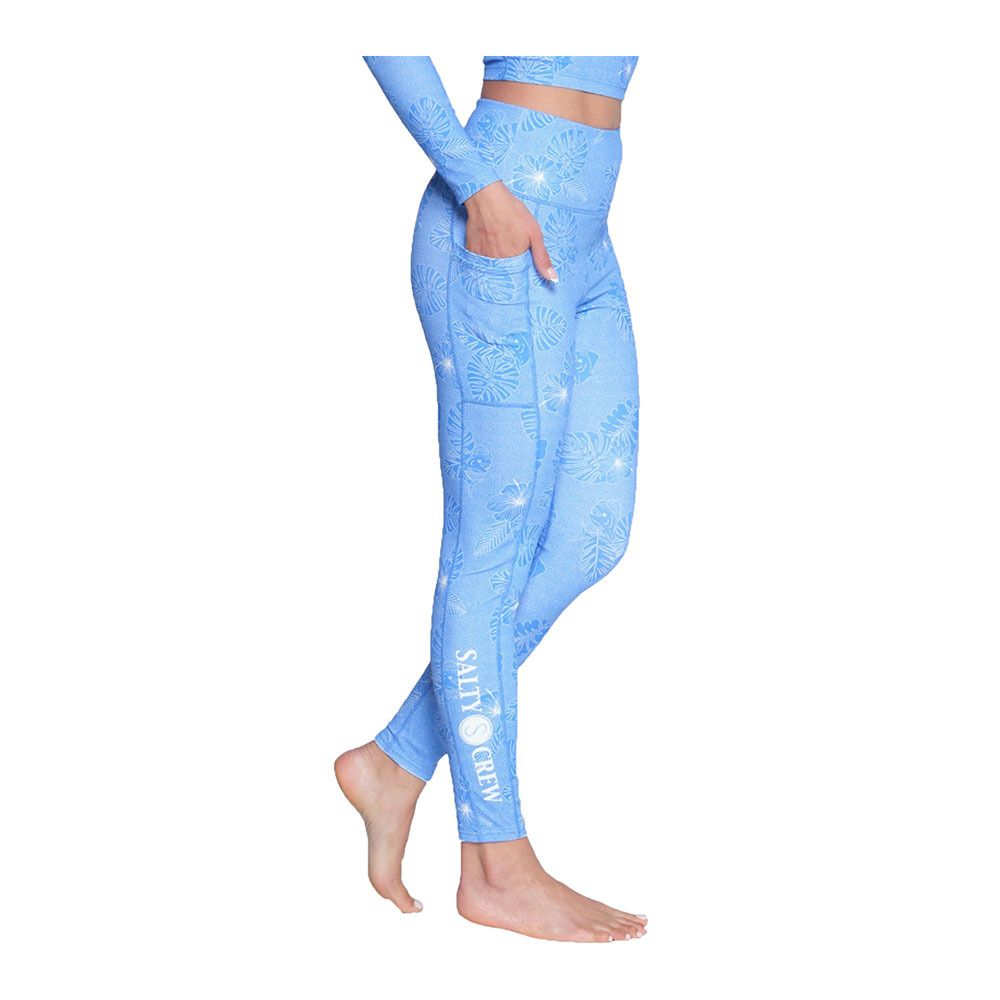 Salty Crew FIND REFUGE - Legging Femme bahama blue