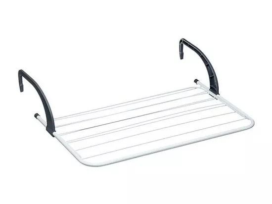 Séchoir à suspendre extensible - Blanc/Gris - 7 m
